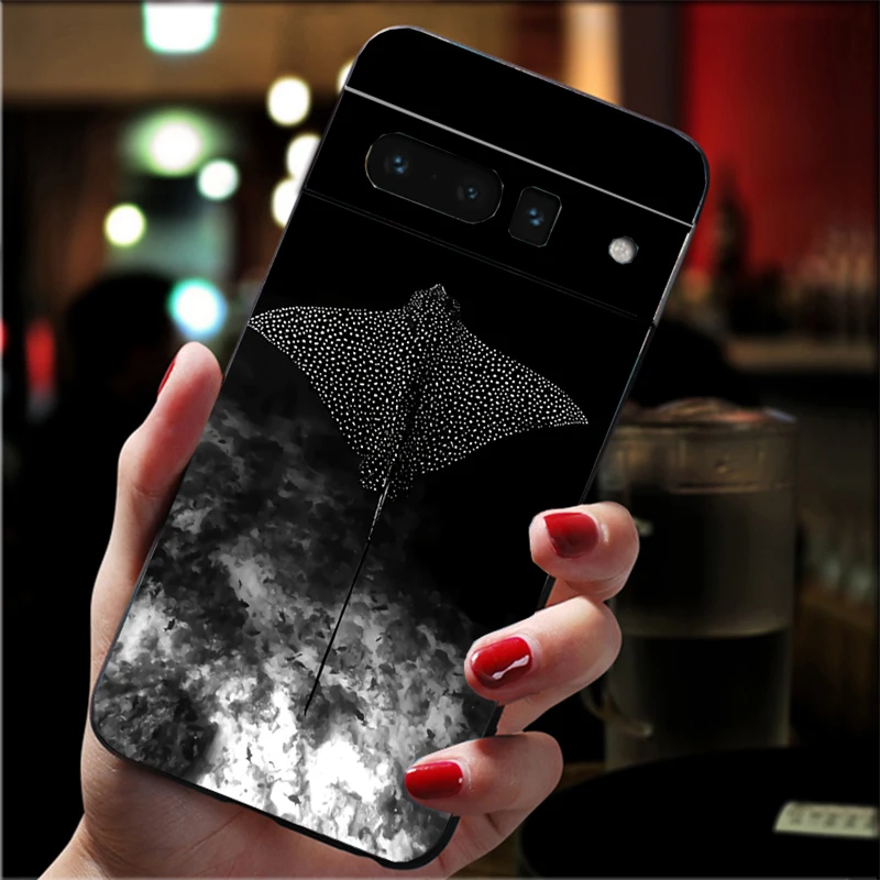 Manta Ray Sea Creature Phone Case For Google Pixel 9 Pro XL 9 8 7 Pro 8A 7A 7 6A 6 Pro Pixel 4 3 XL 5 6 4A Shell