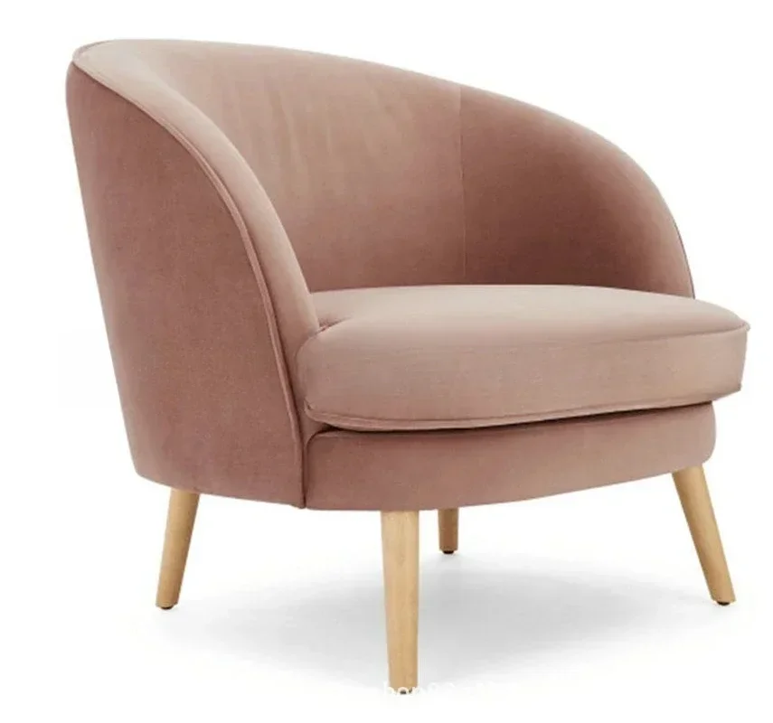 Simple modern fabric sofa furniture cafe studio leisure sofa 6