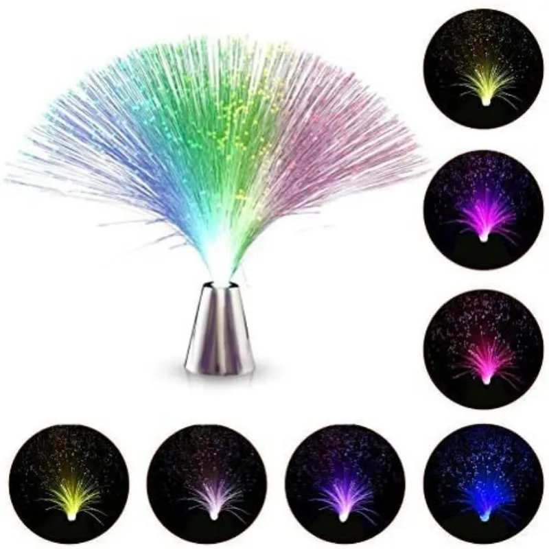 New! For Beautiful Romantic Fibre Optic Light Color Changing LED Fiber Optic Night Light Lamp Home Living Interior Design