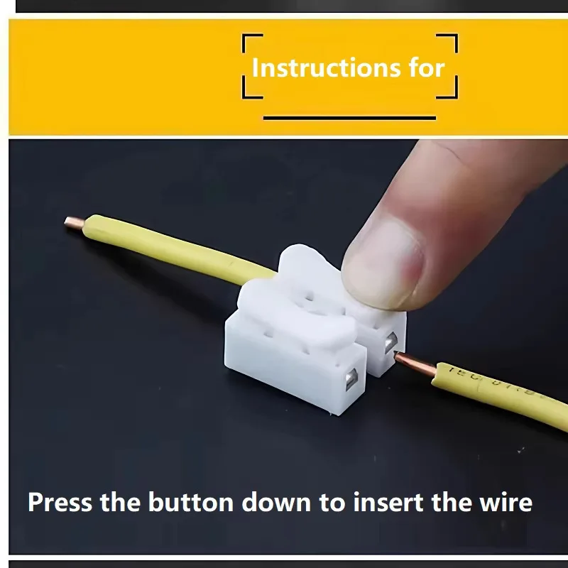 Quick Wire Connectors 1P 2P 3P No Soldering Required Spring Clamp Cable Terminals Screwless Terminal Block for Electronics