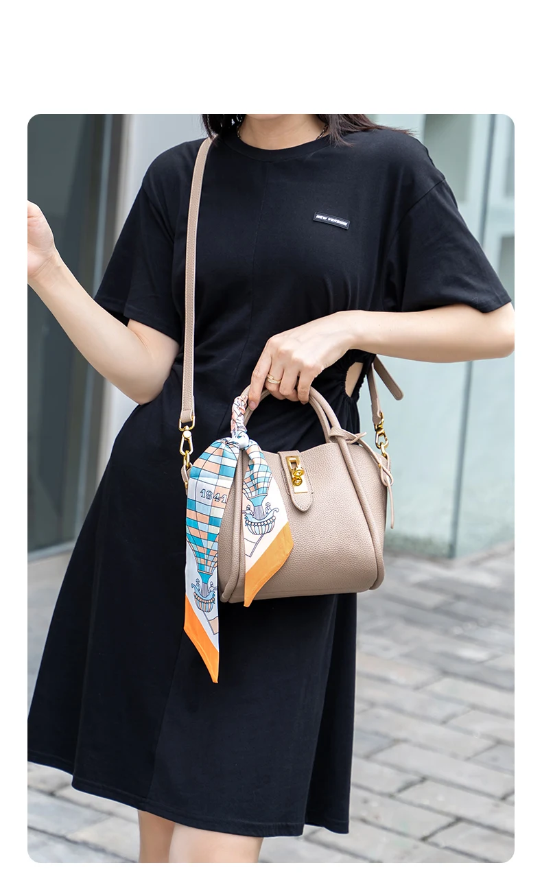 FOXER Damenhandtasche aus Spaltleder, Umhängetasche 2026, modische Damen-Crossbody-Tasche, leichte Luxus-Pendlertasche als Geschenk – Detail 13
