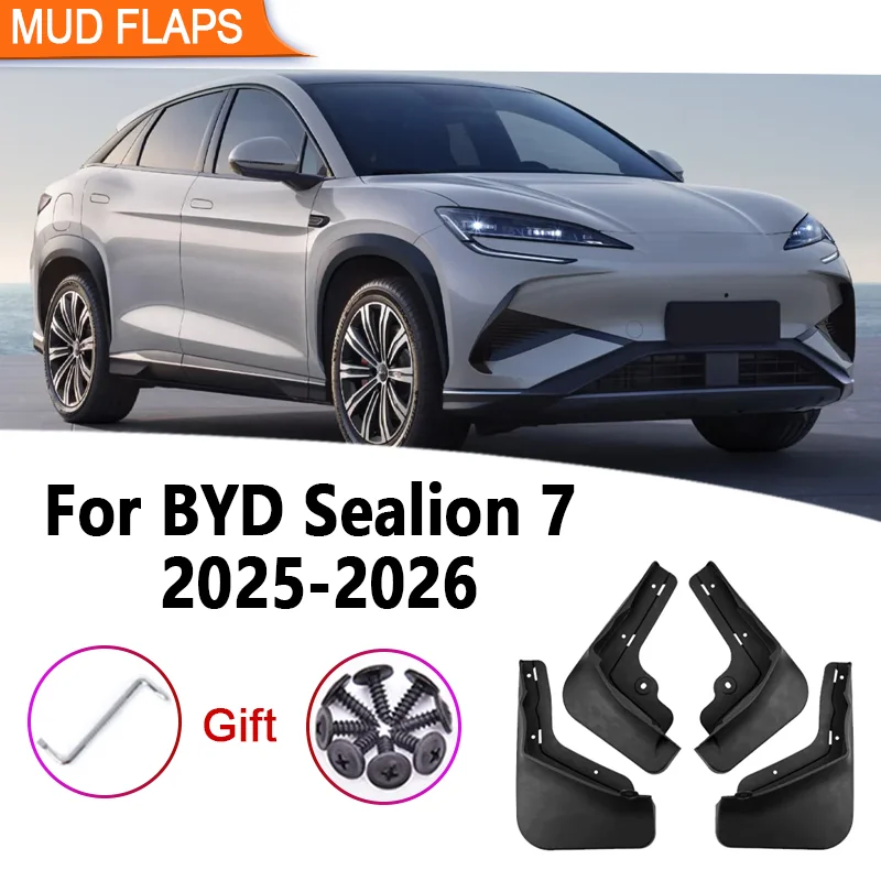 

Автомобильные брызговики, 4 шт./компл., для BYD Sealion 7 2025 2026, крыло, брызговики, защита от царапин, инструменты, автоаксессуары