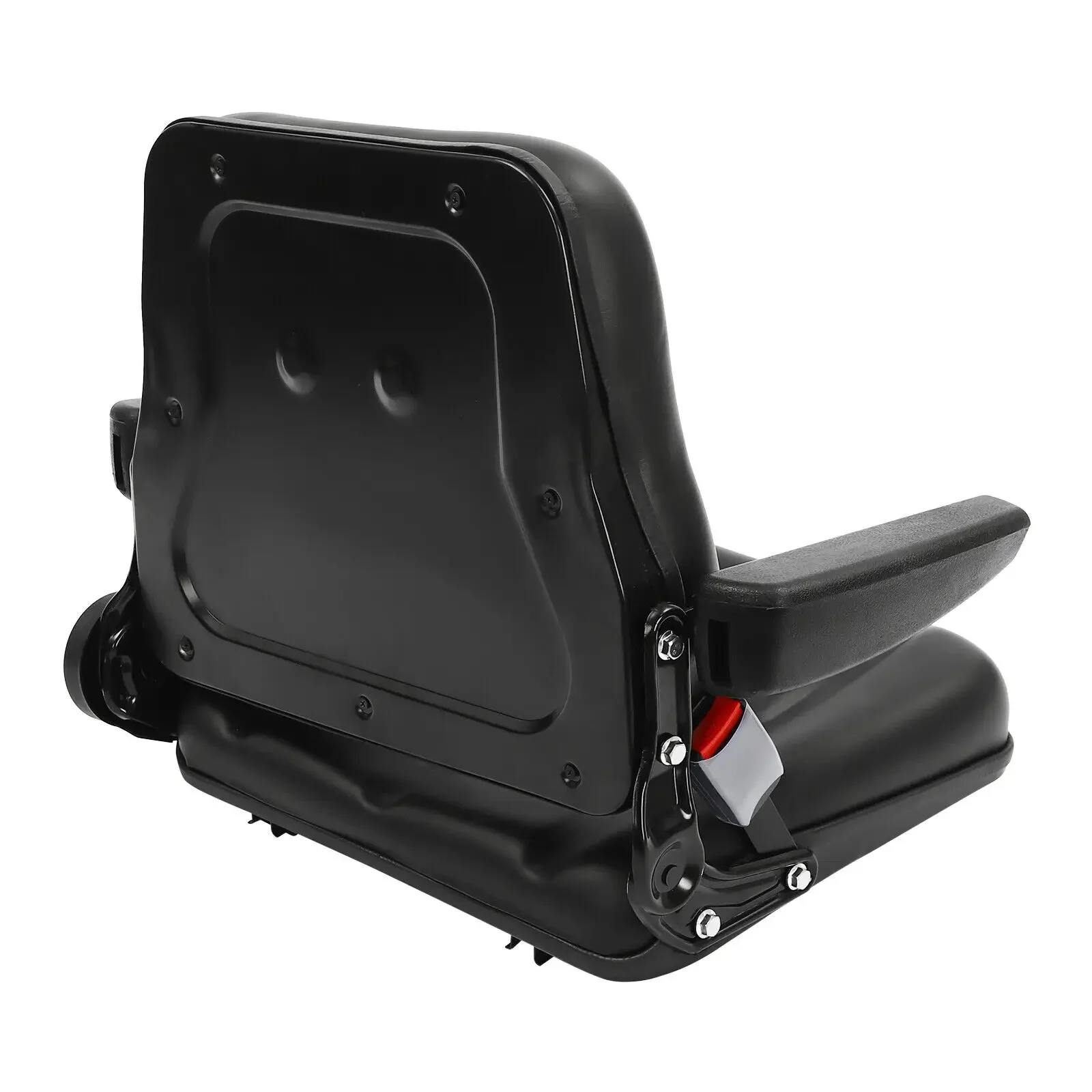 Ergonomic Tractor Seat - Auto-Locking Seatbelt System + Supportive Armrests + Force Optimization