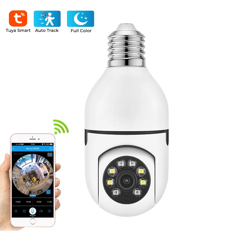 

Smart Library 2MP Wifi E27 Lamp Holder Socket IP Dome With 360 Panoramic Pan-Tilt Control Home Security Wireless CCTV Bul