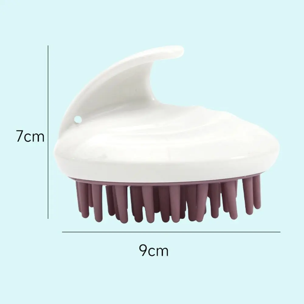 Brosse de massage du cuir chevelu portable pour femme, douce, élimine les pellicules, brosse de douche, support et soin à sec, peigne de lavage des cheveux du cuir chevelu