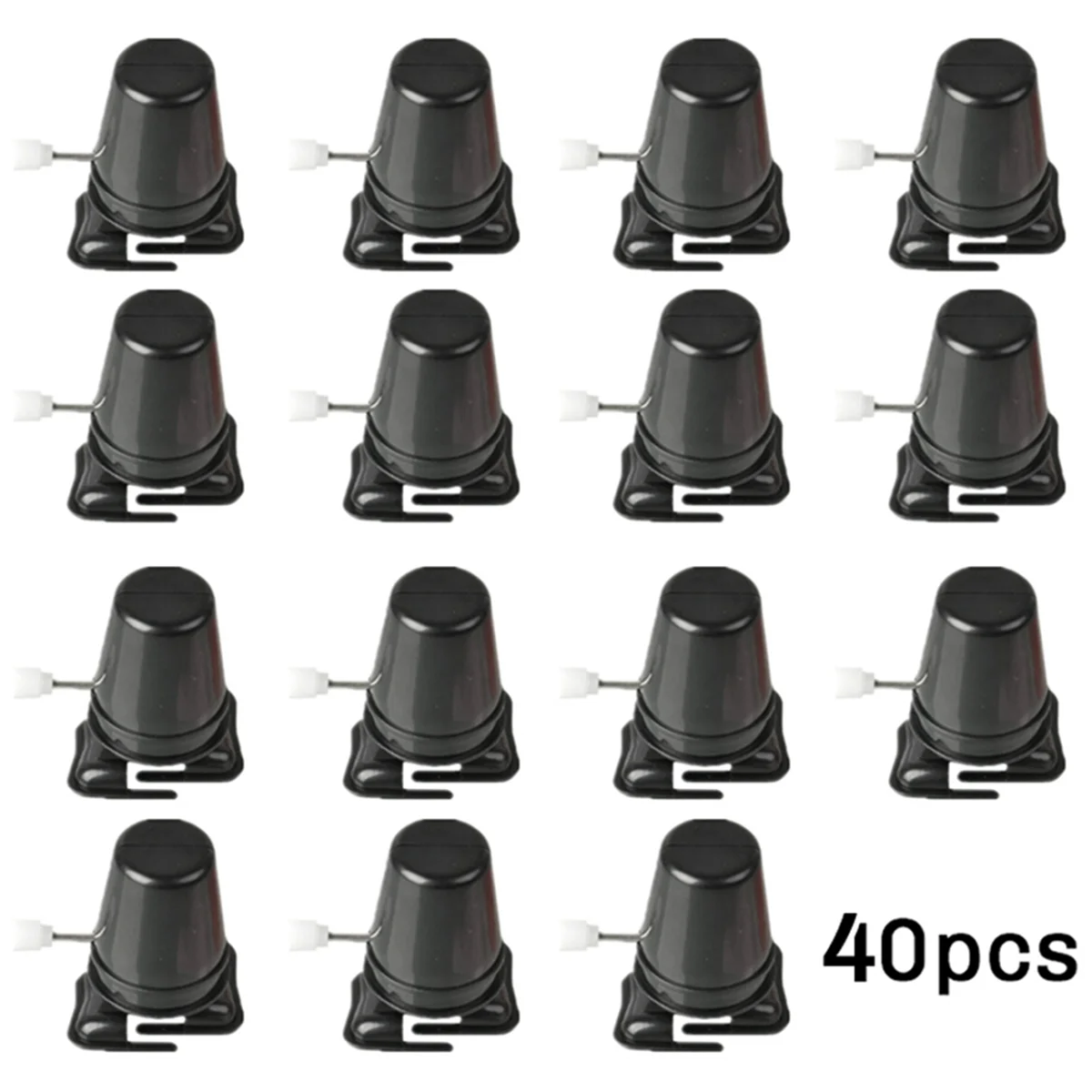 Black Wind Up Robot Toy para crianças, Clockwork Legged, movimento, mecanismo, movimento, brinquedos de brinquedo, esportes, 40pcs