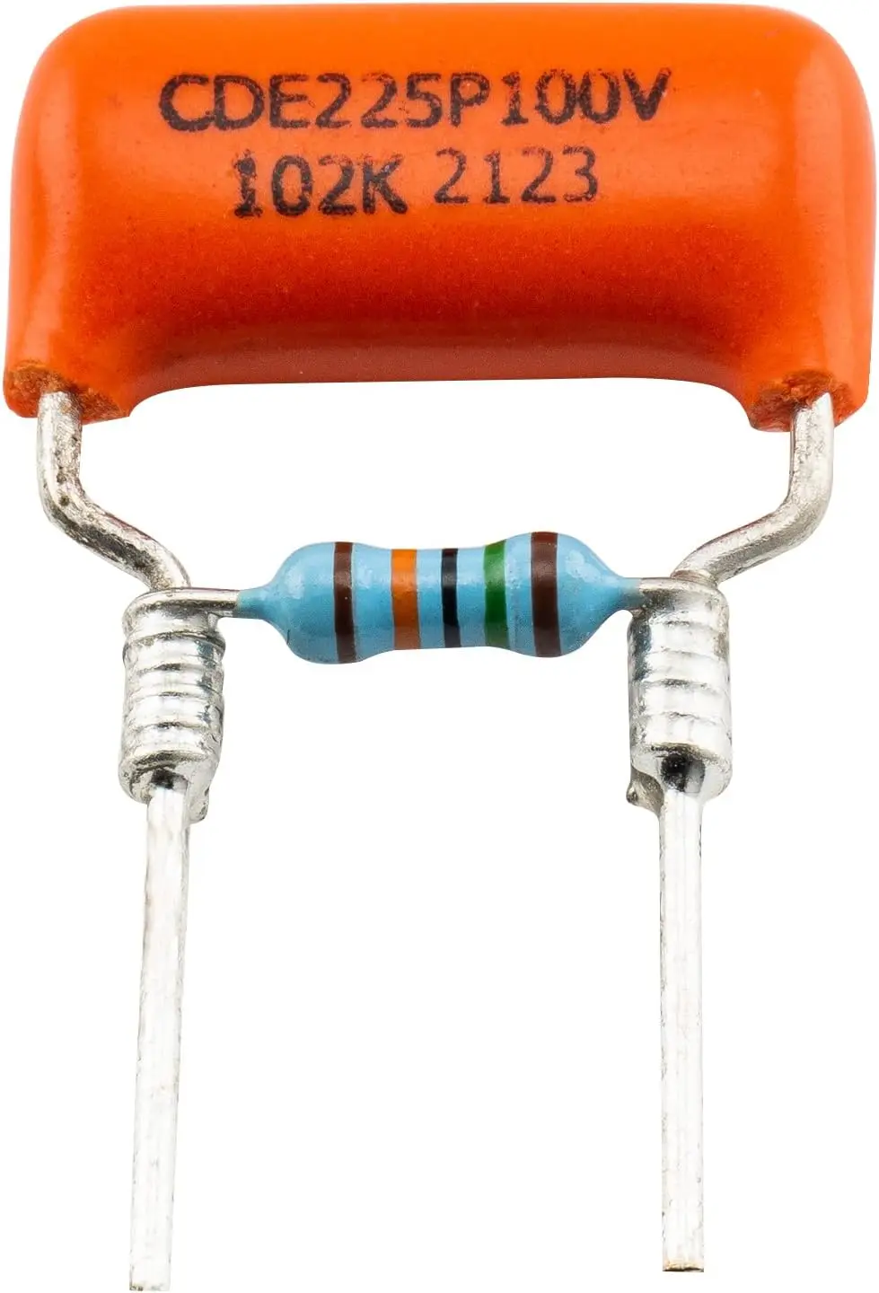 Treble Bleed Mod Polypropylene Film/Foil Precision Capacitor and Precision Resistor for Electric Guitar .001uF+150K