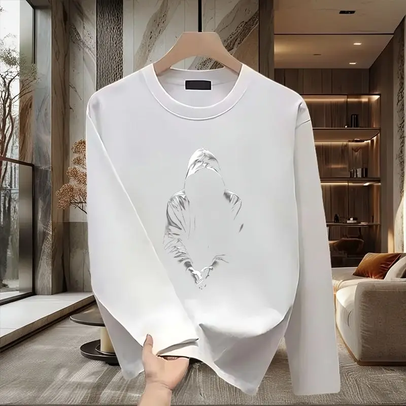 Pop Personality Print Youth Trend Niche Men's European and American Trend Men's Handsome Long Sleeved Hoodie