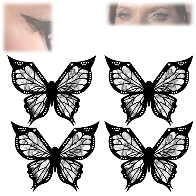 

Butterfly Stencil For Eyeliner, Butterfly Eyeliner Stencil, Butterfly Eye Makeup Stencil, Butterfly Stencil Works