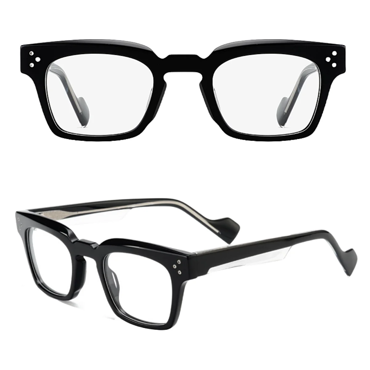 

Fashion Vintage Eyeglasses Thick Acetate Myopia Optical Frame Retro Square Style Women Man High Quality