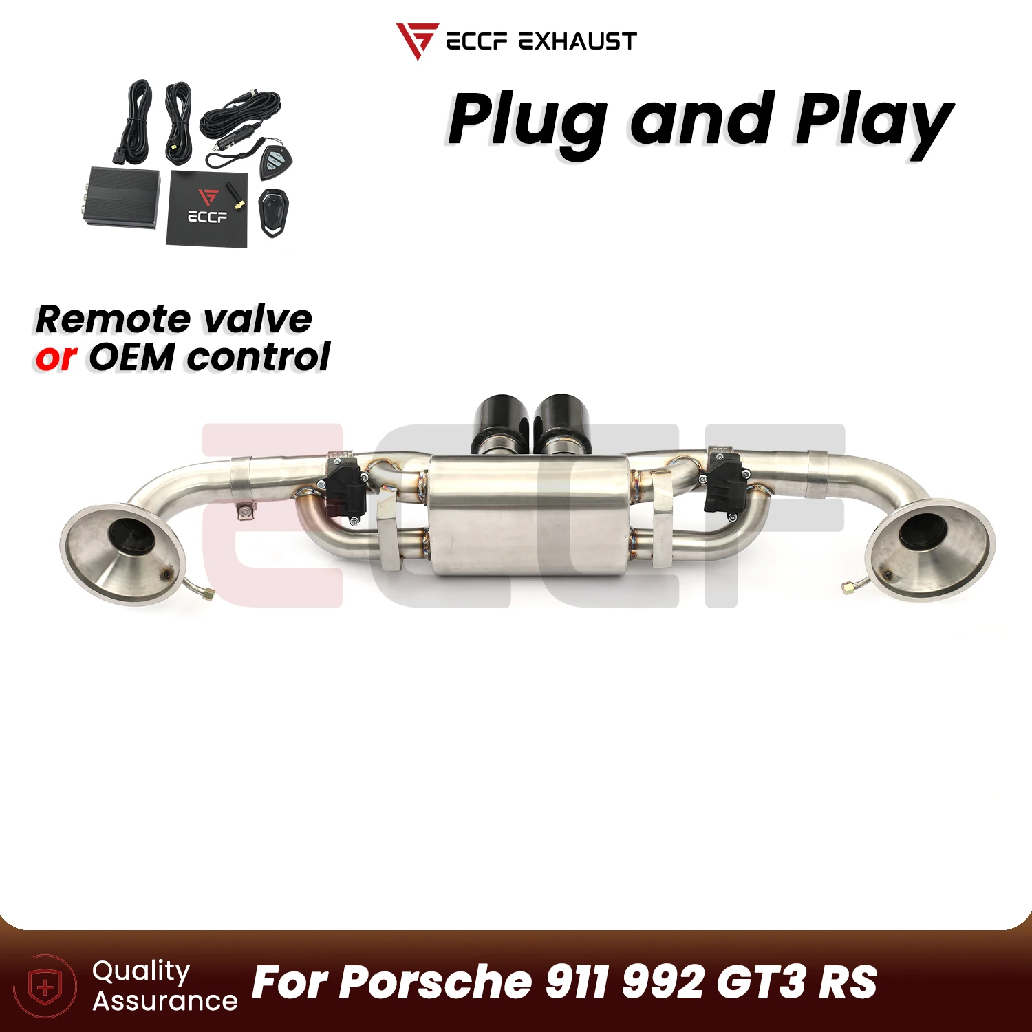 

Aggressive Exhaust Sound Stainless steel Catback exhaust system For Porsche 911 992 GT3 RS Performance Upgrade Easy Installation