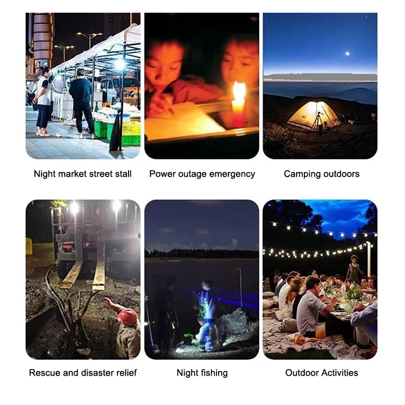 Easy-Carry USB Rechargeable LED Lamp for Outdoor Fishing, Camping, and Emergency Night Lighting