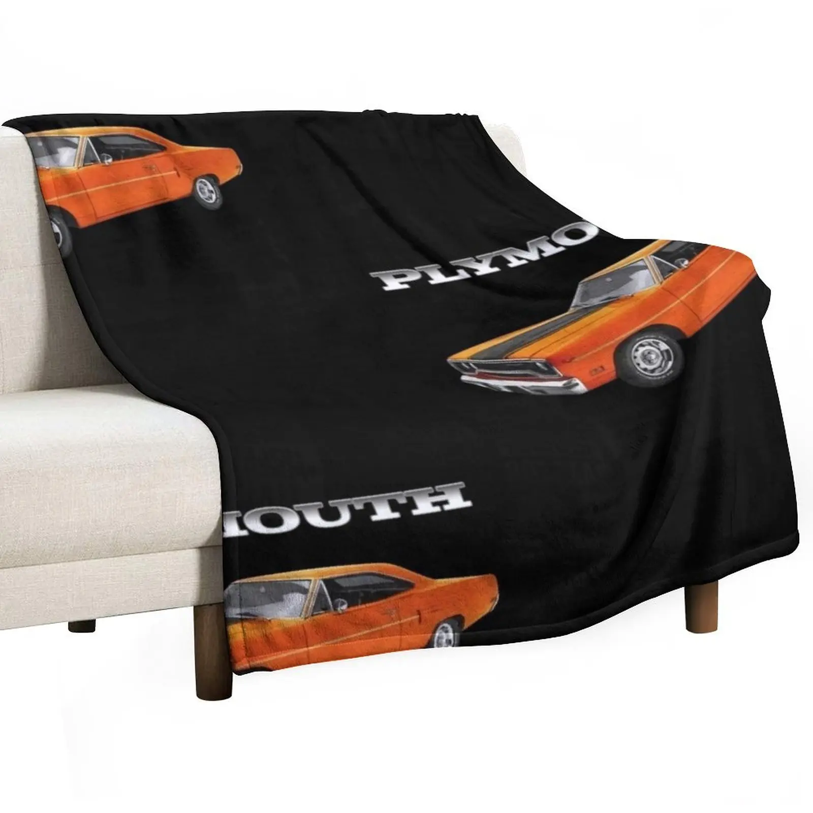 

1970 Plymouth Road Runner Orange Classic Guys Throw Blanket Blankets For Baby Bed Fashionable Camping Blankets