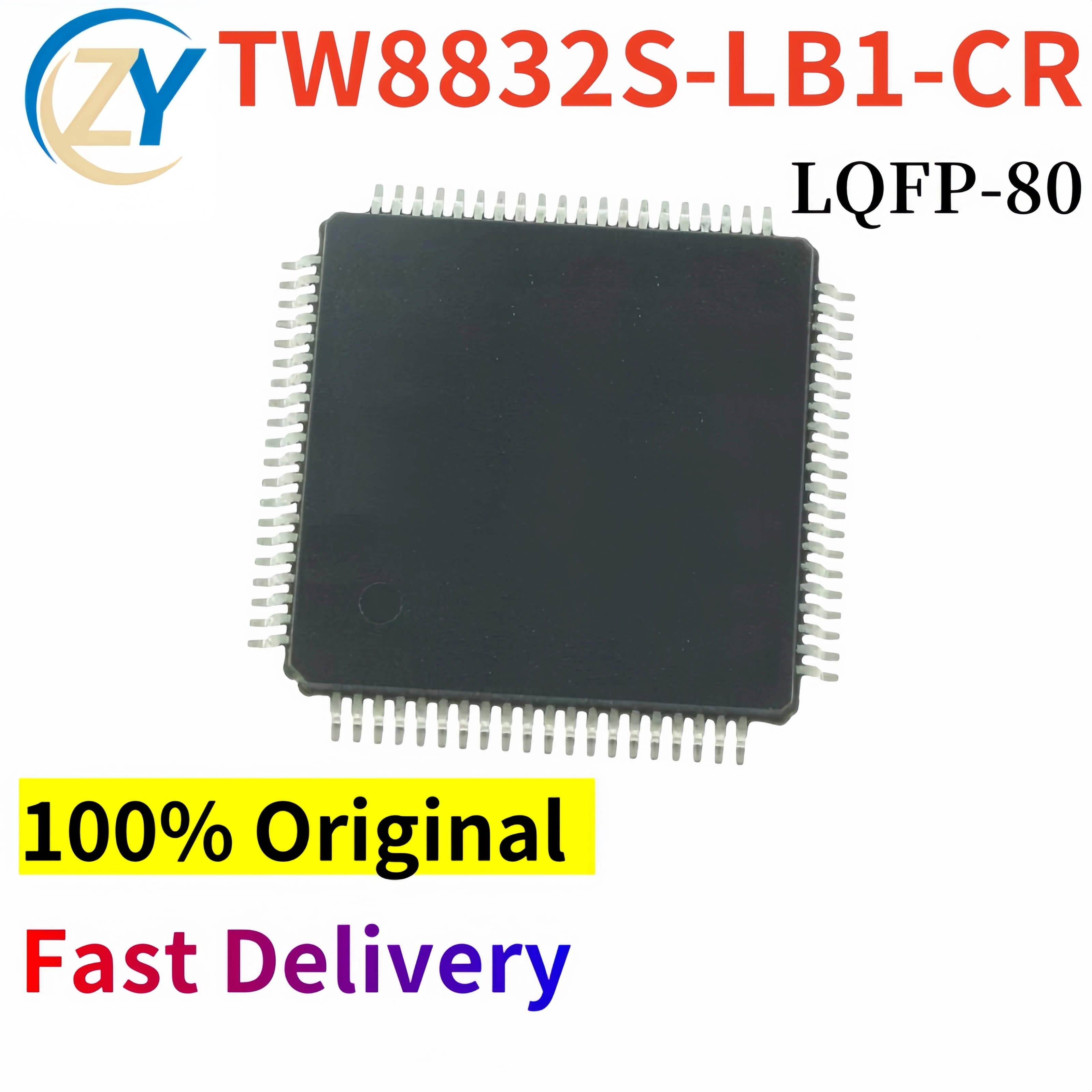 100% Original TW8832 TW8832S Driver ICs TW8832S-LB1-CR LQFP-80 Guaranteed Quality & In Stock