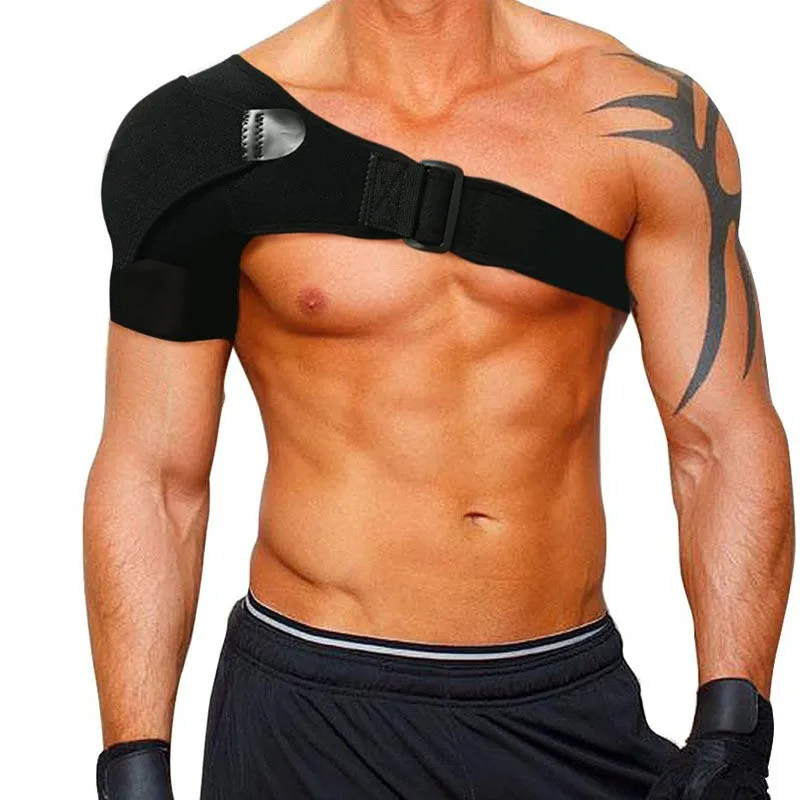 Adjustable Sports Shoulder Brace With Left/Right Universal Strap- Sports Support And Single Shoulder Compression