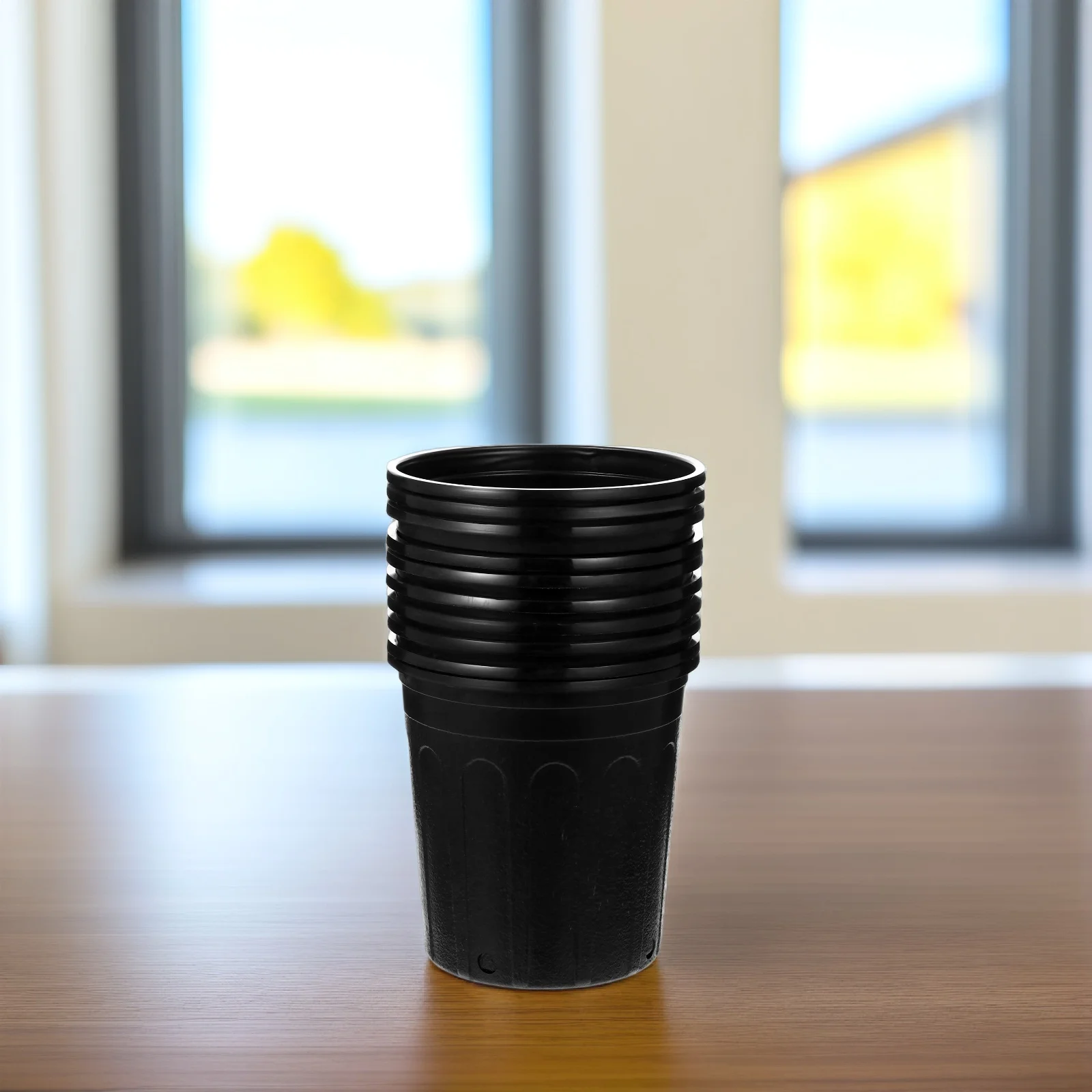 

Plastic Flower Pots Root Control Lightweight Durable Drainage Holes Garden Balcony Plant Container
