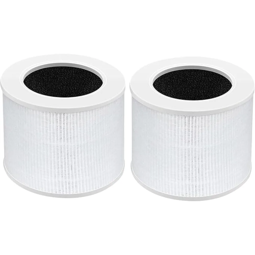 2 Pack High Efficiency 3-in-1 Filter for LEVOIT Mini & Mini-P Air Purifier,H13 HEPA Activated Carbon Replacement Filter,Mini-RF
