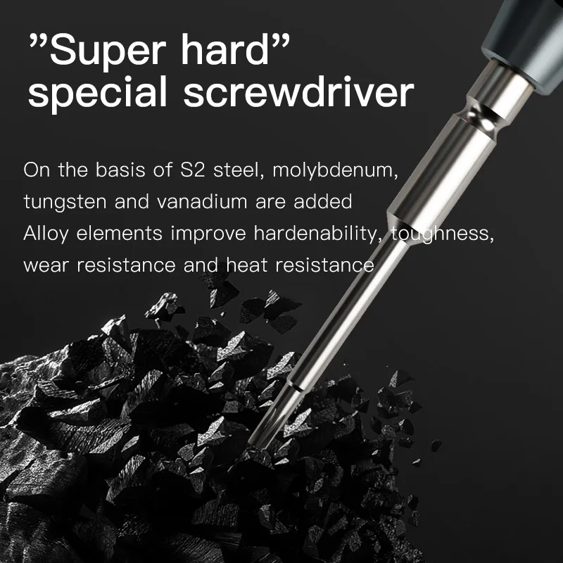 MaAnt MY-903 Precision Screwdriver Set High Hardness Strong Magnetic Android Phone Disassembly Tools S2 Alloy Screwdrivers