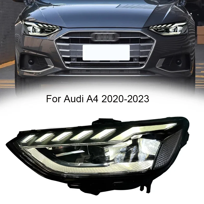 

Car Headlight Assembly For Audi A4L B10 Running Horse, Flowing Water, Black Warrior Matrix LED DRL Signal Automotive Accessories