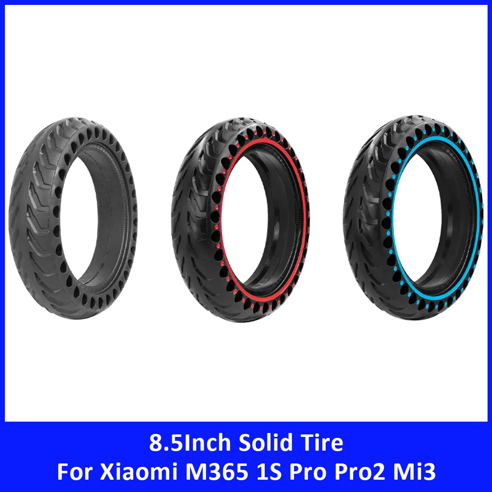 

8,5-дюймовая цельнолитая шина для Xiaomi M365 Pro, Pro2, 1S, Mi3: непрокалываемая, амортизирующая, замена шин, аксессуары для электросамокатов