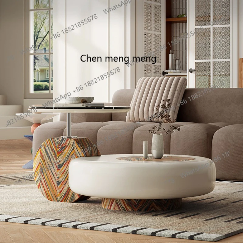 

Simple and modern liftable special-shaped coffee table, high-end small apartment living room home creative sofa coffee table