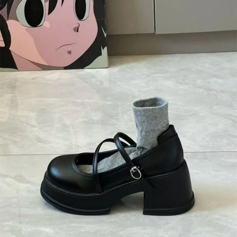 Frühling und Herbst Elegante Runde Zehe Sexy Schnallen-Freizeitschuhe 2026 Modische Meistverkaufte Neue Bequeme Damenschuhe – Detail 4