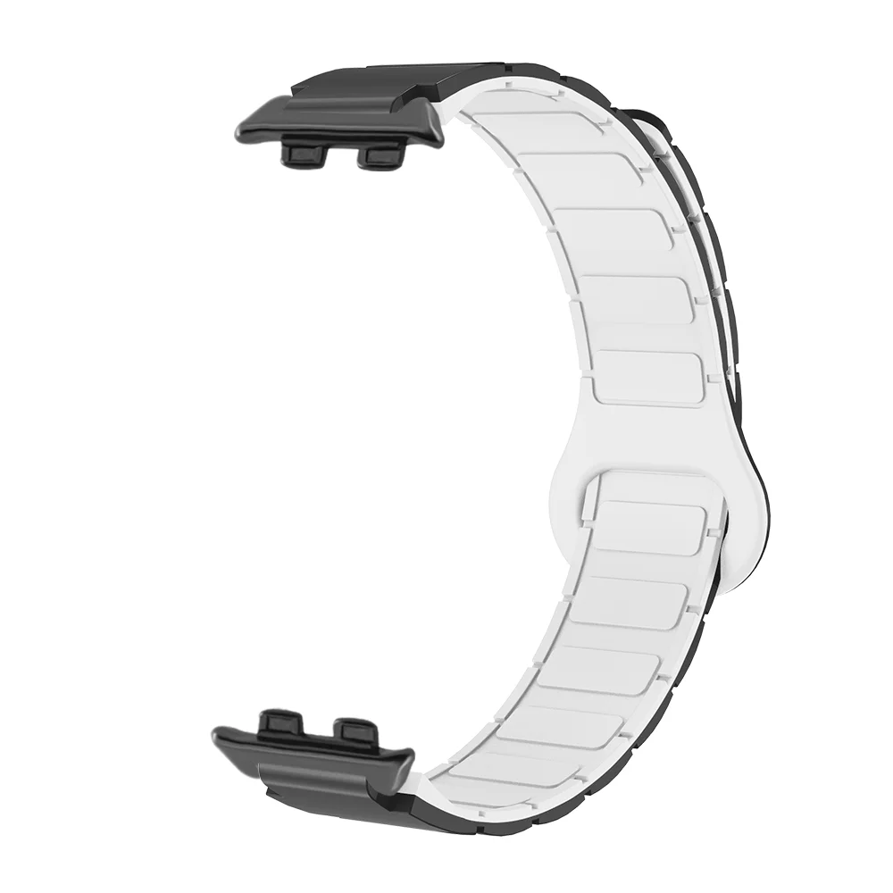 

Magnetic Watch Strap For Honor Band 9 Armor Style Quick Release Head Clasp Spring Bars Skin-friendly Silicone Smart Watch Band