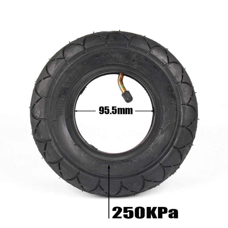 Motocycle 8 Inch 200x50 Tire & Inner Tube For Electric Scooter Razor Scooter E 100 150 200 Espark Crazy Cart Drit Bike Motocross