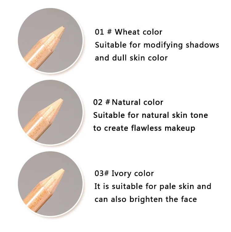 HAOZHUANG Concealer Under the Eyes Bases Face Brand Makeup Correctors Dark Circles Concealer Pen Waterproof Makeup Base 2024