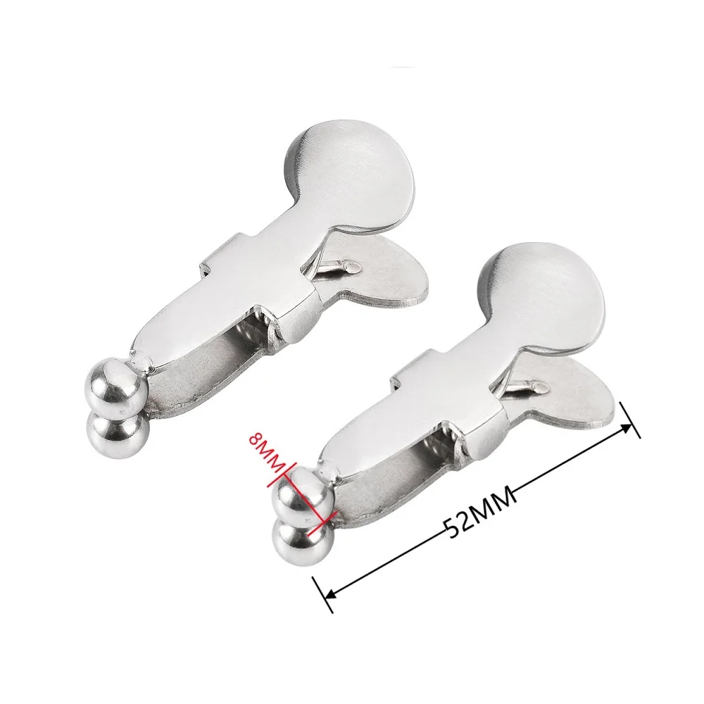 Female Stainless Steel Nipple Clamp Slave Stimulator Metal Nipple Clips Breast Bondage Restraint Sex Toy Woman