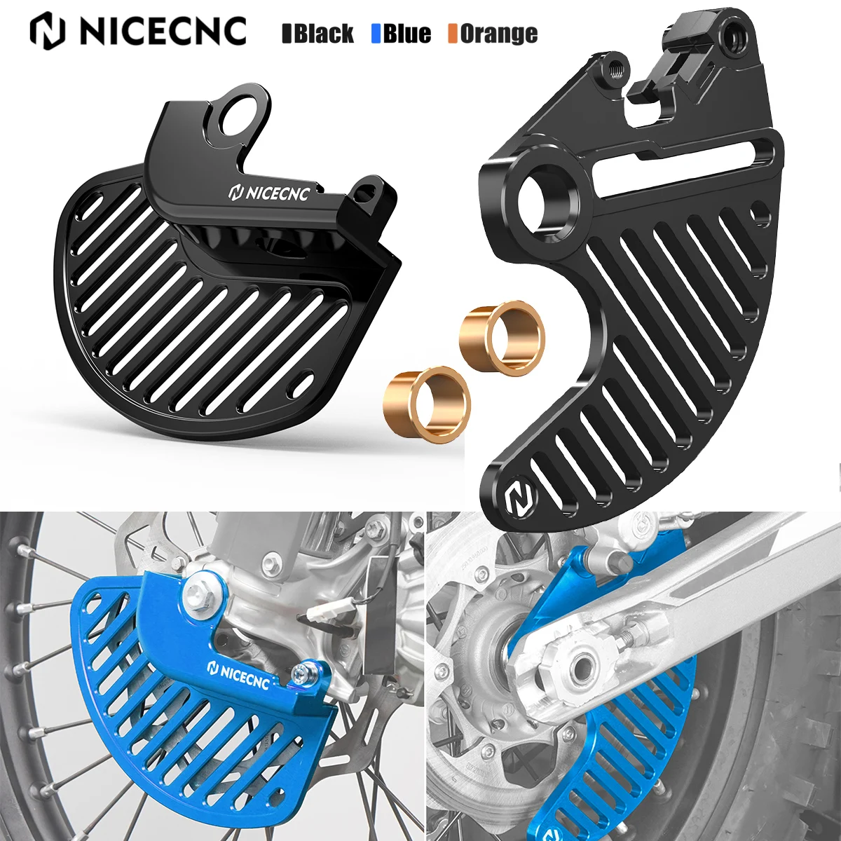 2026 2025 2024 For Husqvarna TE 300 PRO TX 300 FX FE 501 450 350 250 125 TC FC 2017-2026 Front Rear Brake Disc Cover Guard Kit