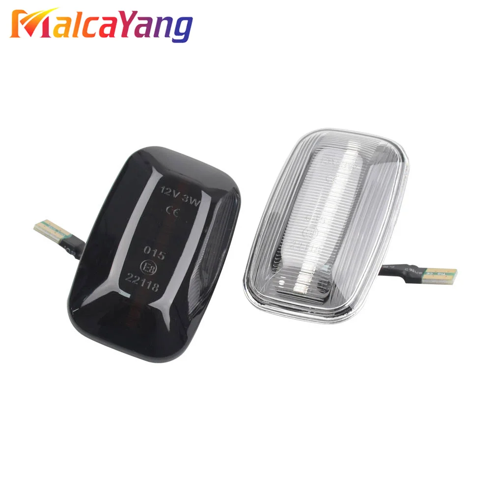 2 Pieces for Toyota Land Cruiser Landcruiser 70 80 100 Series Dynamic LED Side Marker Fender Lights Flowing Turn Signal Light