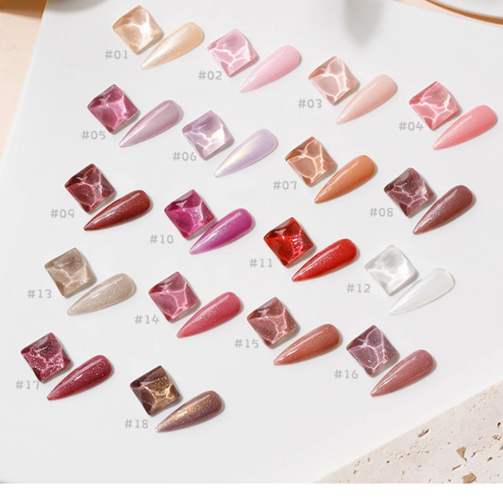 Vendeeni 18 Farben Pink Highlight Gel Nagellack Semi-Permanent UV Soak Off Gel Hochwertiger Glänzender Nagelkunst Gel-Lack – Detail 15