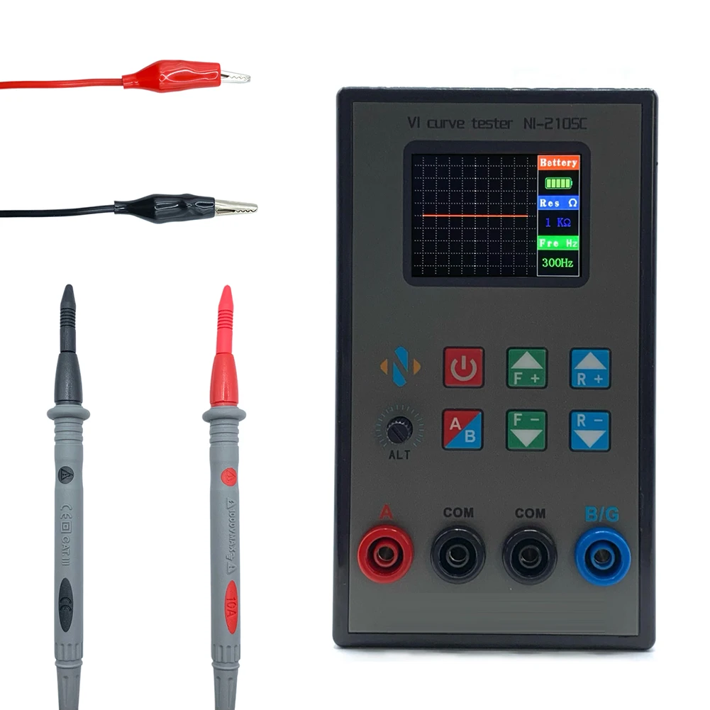 Dual Channel Color Screen Analog Feature Analyzer with 18 Frequency Levels for Comprehensive Testing of Electronic Components