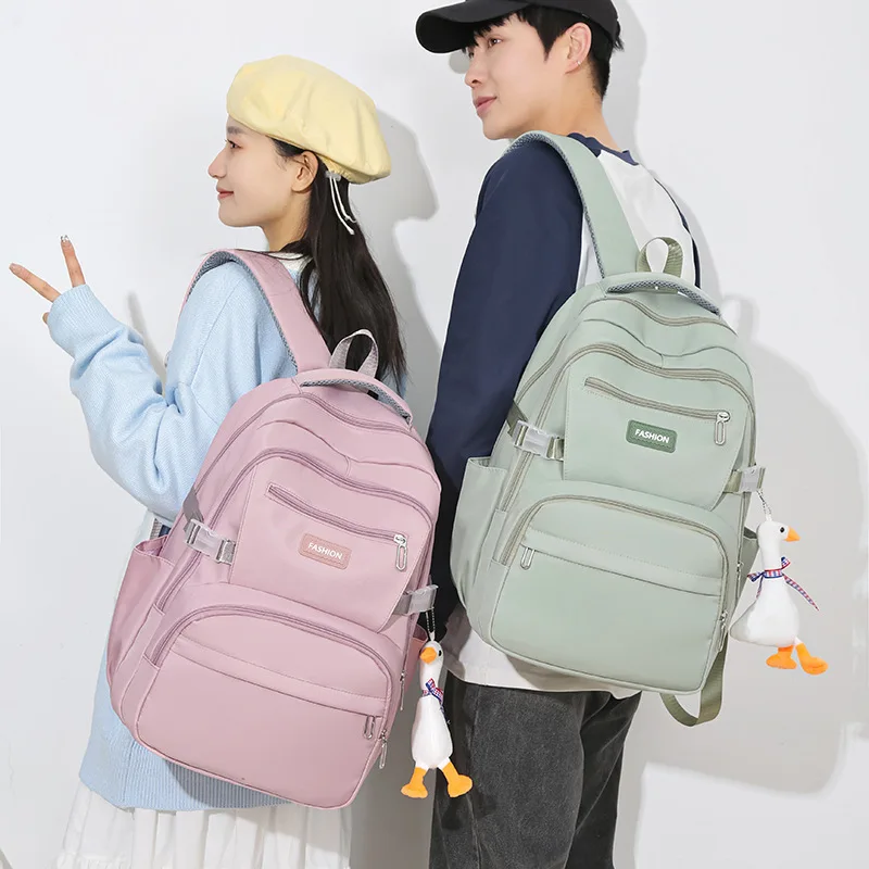 

Large Capacity Students Backpack Casual Waterproof Nylon Double Shoulder Bag Fashion Travel College Bag
