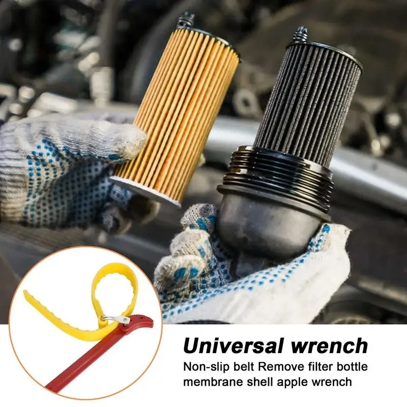 Wrench Adjustable Cartridge Oil Filter Puller Strap Spanner Multi belt Wrench Hand Tools Motorcycle Car Repair Accessories image 5
