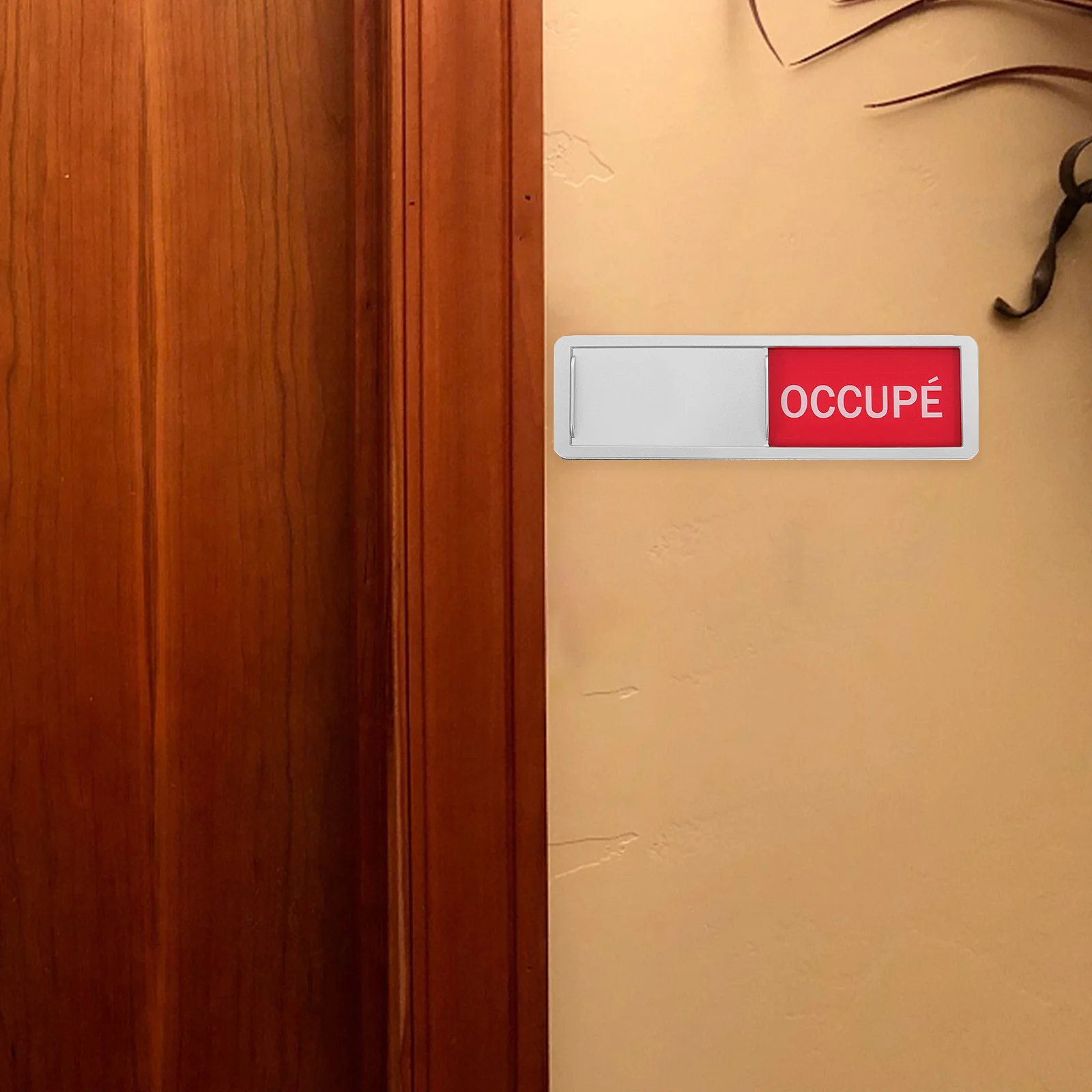 

Conference Room Status Switch Sliding Door Privacy for Office Hotel Hospital In Use Vacant Bathroom Occupied Door Acrylic