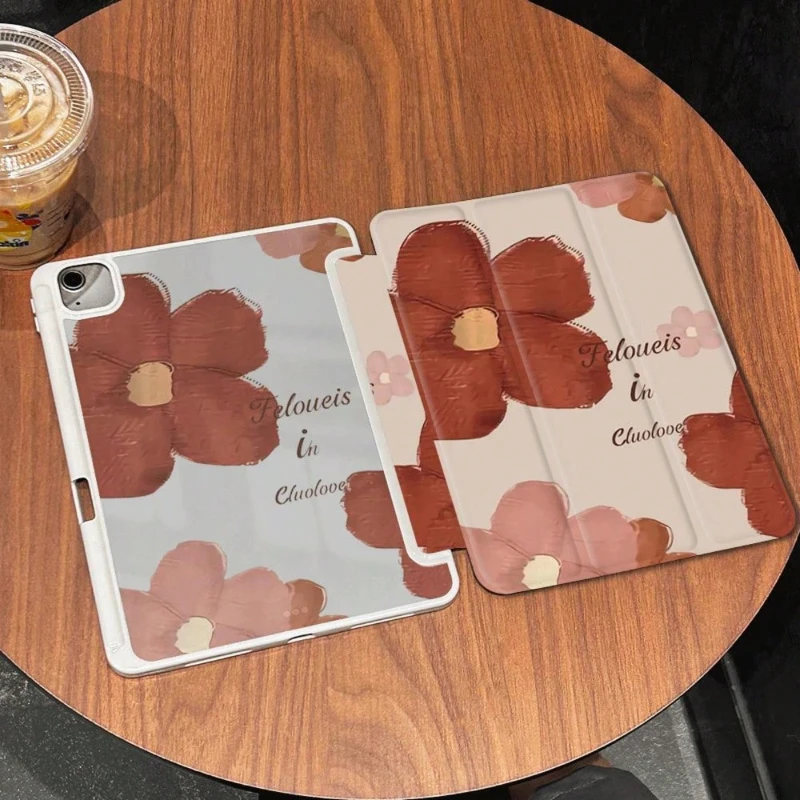 Colorful Flower Pattern Tablet Case for 2018 9.7 5/6th Ipad Air3 10.5 10th Funda 10.2 7th 8th 9th Gen IPad Air 5 4 IPad Pro 11