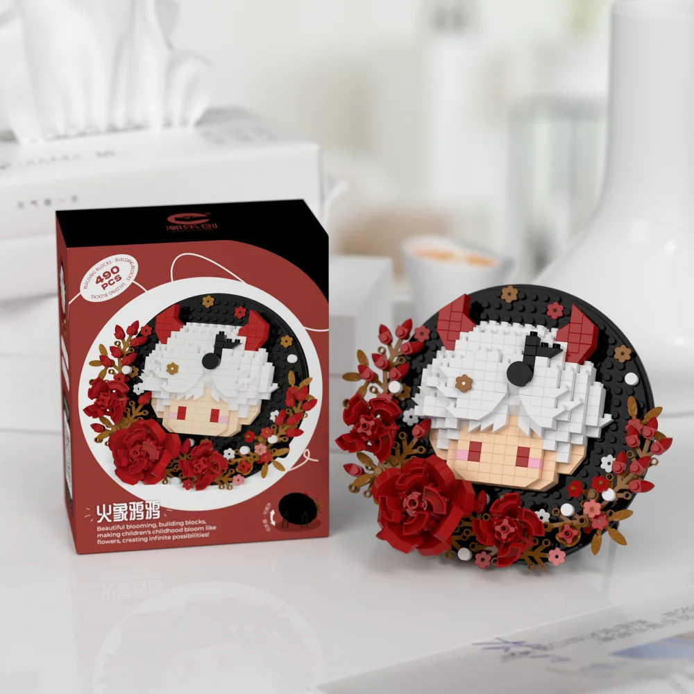 Anime amor e espaço profundo sylus rafayel zayne xavier cosplay dos desenhos animados brinquedo tijolos educacional crachá expositor presentes de natal