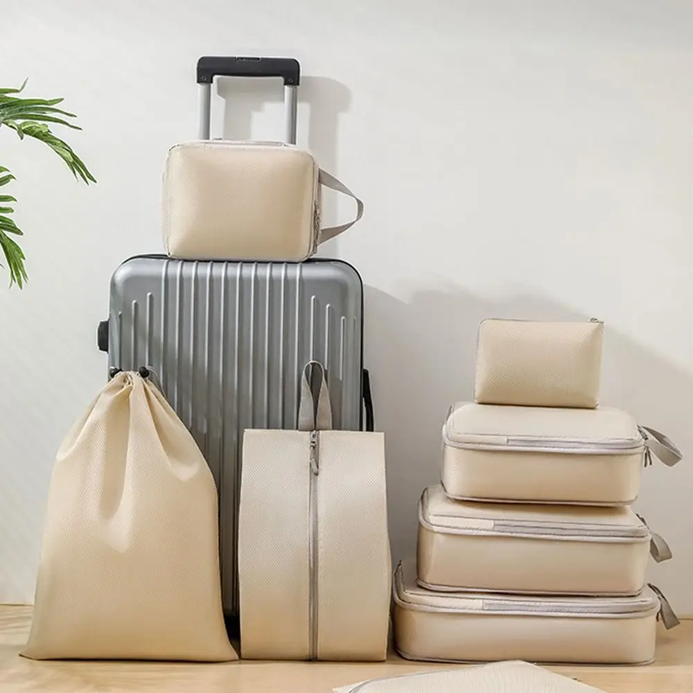 

4 шт./компл., большая вместительная дорожная сумка для хранения, набор из трех предметов, домашний органайзер, косметичка для туалетных принадлежностей, сжатая одежда, обувь, багаж