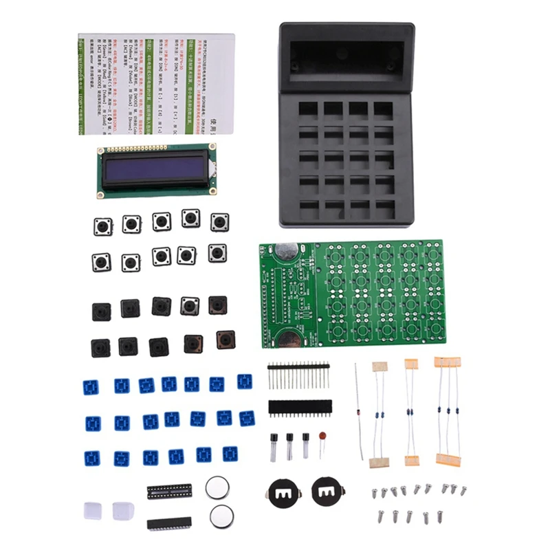 LCD1062 Calcolatrice Produzione elettronica Kit fai da te per la scuola superiore del college STEM Impara la pratica del assemblaggio di saldatura Durevole