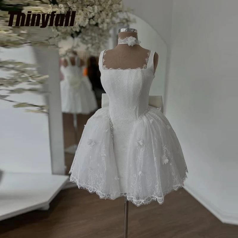 

Thinyfull Lace Mini A-line Prom Dress Sleeveless Birthday Party Dresses Vestidos De Fiesta Elegantes Homecoming Gown Customized