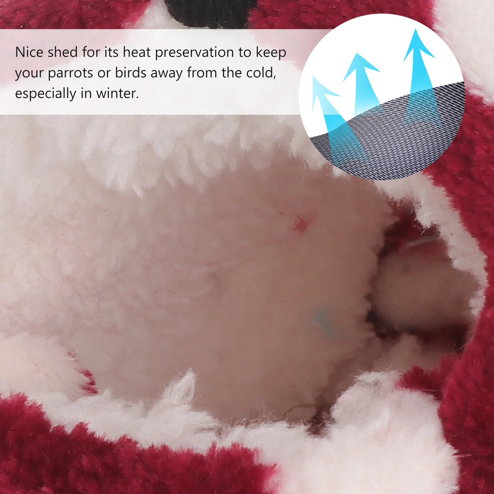 

Warm Fleece Pet Bed House Hammock For Small Animals Insulated Winter Shelter Cozy Nest Hamster Squirrel Hedgehog