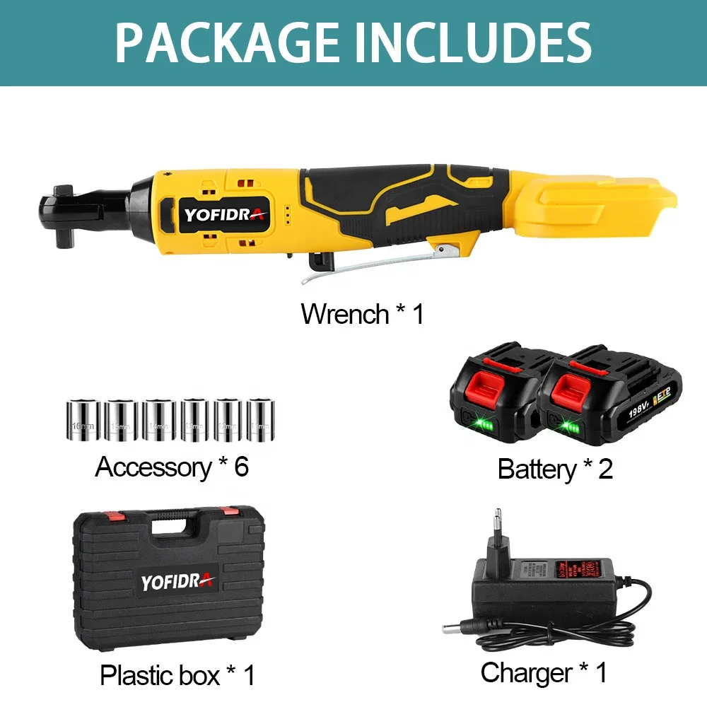 200n.m Brushless Electric Wrench Ratchet 3_8 Inch Cordless Handheld Rechargeable Repair Power Tool For Battery