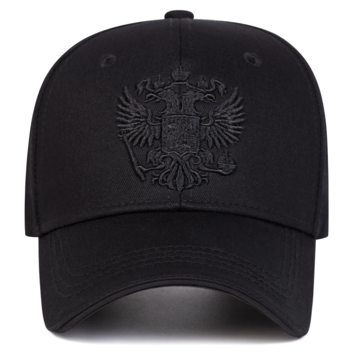 Unisex-Baseballmützen mit doppelköpfigem Adler-Stickerei, für Frühling und Herbst, für den Außenbereich, verstellbare Freizeithüte, Sonnenschutzhut, Sportkappe – Detail 4
