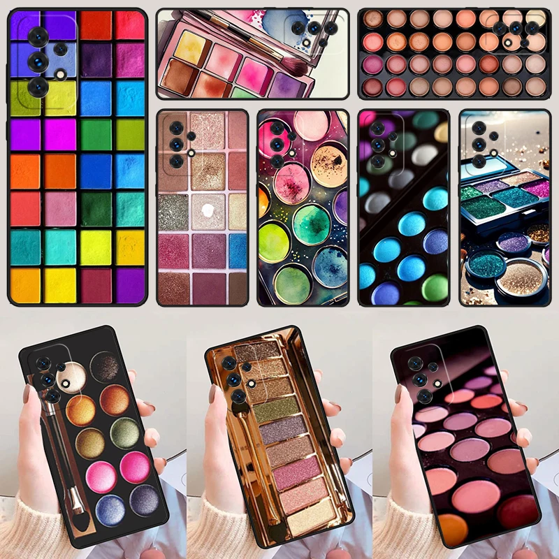 Makeup Eyeshadow Palette For Samsung A52 A72 A73 A20e A21S A50 A70 A11 A12 A42 A31 A40 A51 A71 A32 A80 A91 Phone Case