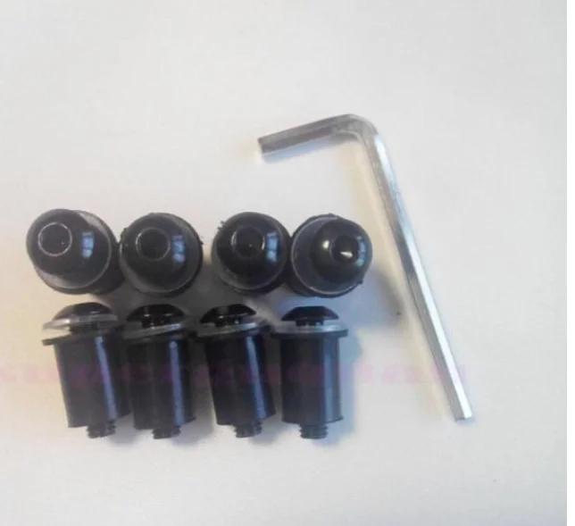 أجزاء محرك جديد للدراجات النارية الزجاج الأمامي منحرف مسامير الزجاج الأمامي ل BAJAJ Pulsar RS200 RS 200 جودة عالية #6