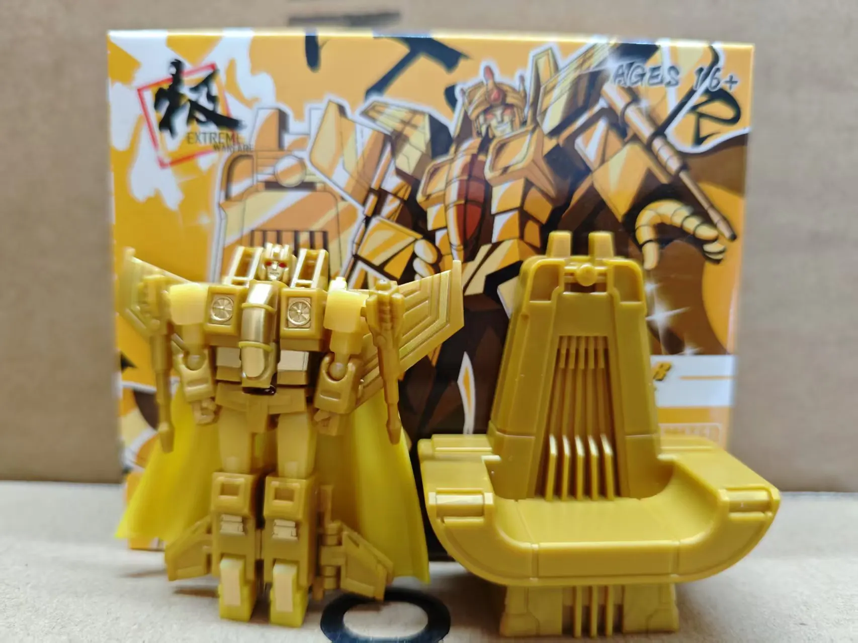 Dr.Wu التحول DWE09G DW-E09G Sunstorm الذهبي Starscream 6 سنتيمتر صغيرة جدا صغيرة الحجم عمل الشكل لعبة