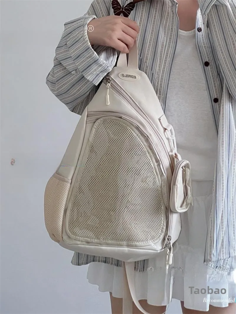 

Cute Girl's Crossbody Bag Transparent Layer Bubble Chest Bag Leisure Commuting Pain Bag Single oulder Bag for Boys And Girls