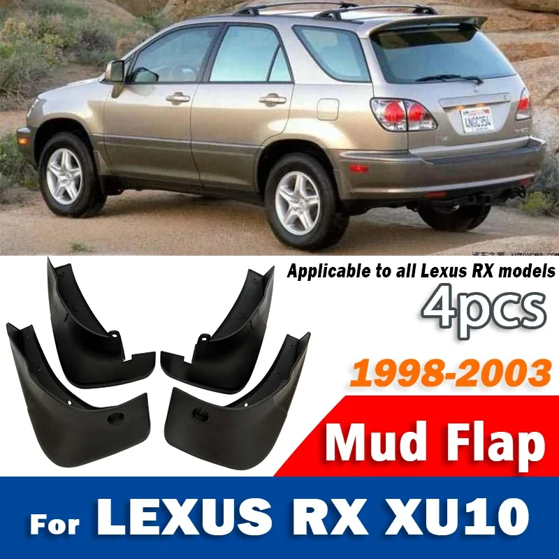 1998-2003 For Lexus RX RX300 RX350 RX400 Mud Flap Guards Splash Mudguard Fender Mudflaps Car Accessories Front Rear 4pcs